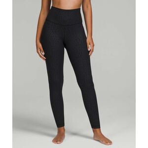 Lululemon Align High-Rise Pant 28", Segment Emboss Black, Size 20
